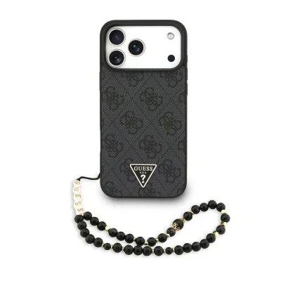 Guess Iphone 17 Pro Max Magsafe Leather Case With Stylish Hand Strap